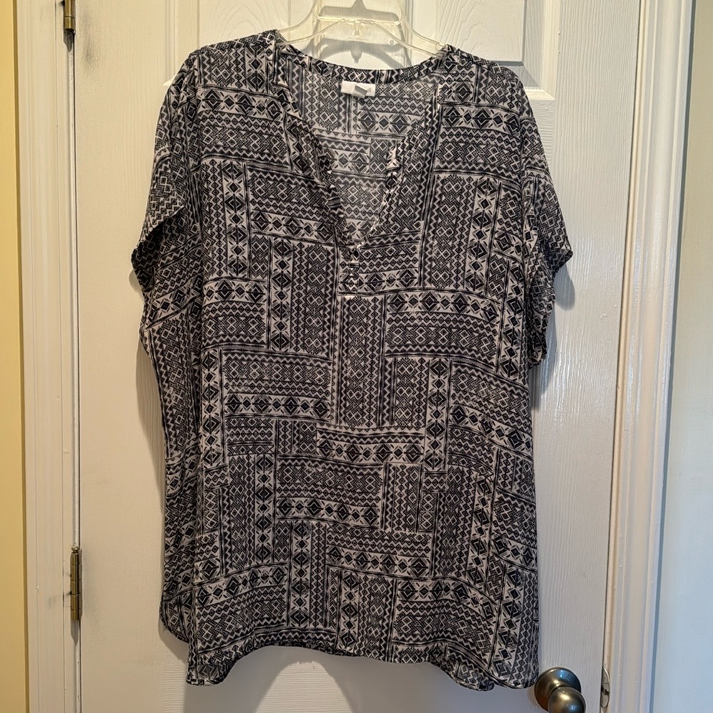 J Jill blouse, sheer but not see through